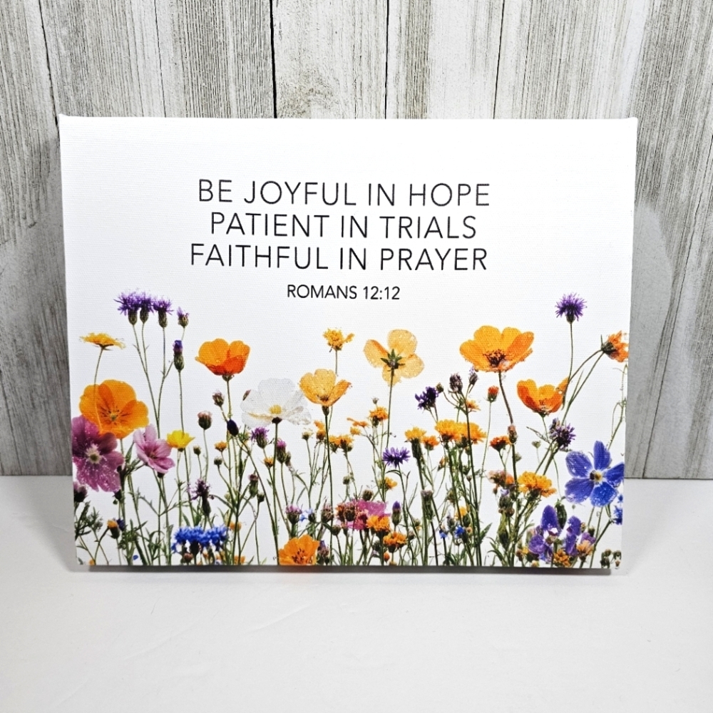 NEW Inspirational Canvas Approx 9 3/4" x 7 3/4"